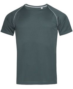Stedman STE8030 - T-shirt con girocollo da uomo ACTIVE TEAM Granite Grey