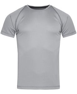 Stedman STE8030 - T-shirt con girocollo da uomo ACTIVE TEAM Silver Grey