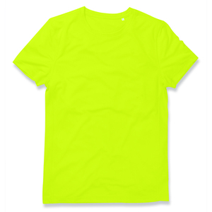 Stedman STE8400 - T-shirt con girocollo da uomo Cyber Yellow