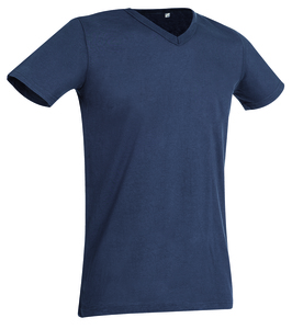 Stedman STE9010 - T-shirt con collo a V da uomo BEN Slate Grey