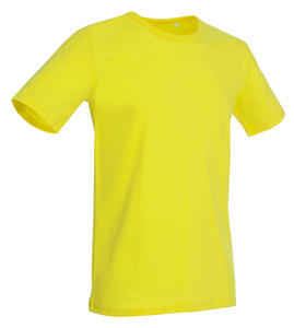 Stedman STE9020 - T-shirt con girocollo da uomo MORGAN Daisy Yellow