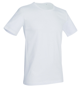 Stedman STE9020 - T-shirt con girocollo da uomo MORGAN Bianco