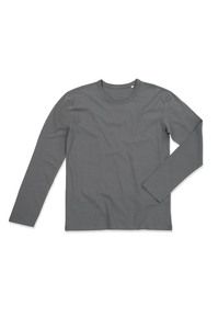 Stedman STE9040 - T-shirt manica lunga da uomo MORGAN Slate Grey