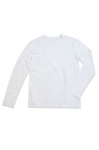 Stedman STE9040 - T-shirt manica lunga da uomo MORGAN Bianco
