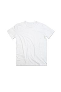 Stedman STE9100 - T-shirt con girocollo da uomo FINEST COTTON Bianco