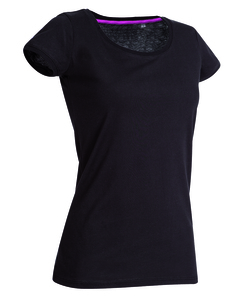Stedman STE9120 - T-shirt con girocollo da donna MEGAN Black Opal