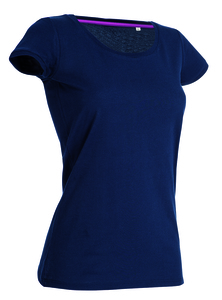Stedman STE9120 - T-shirt con girocollo da donna MEGAN Marina Blue