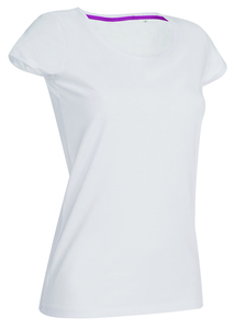 Stedman STE9120 - T-shirt con girocollo da donna MEGAN Bianco