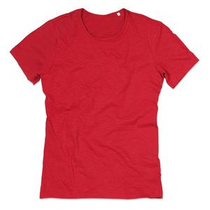 Stedman STE9400 - T-shirt con girocollo da uomo SHAWN Crimson Red
