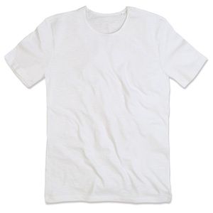 Stedman STE9400 - T-shirt con girocollo da uomo SHAWN Bianco
