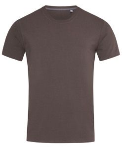 Stedman STE9600 - T-shirt con girocollo da uomo CLIVE Cioccolato scuro