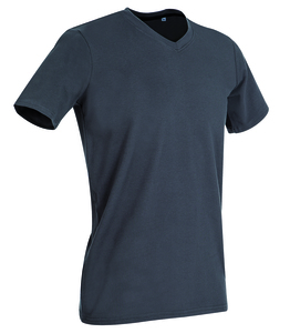 Stedman STE9610 - T-shirt con collo a V da uomo CLIVE Slate Grey