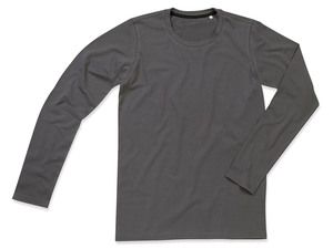 Stedman STE9620 - T-shirt manica lunga da uomo CLIVE Slate Grey