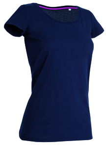 Stedman STE9700 - T-shirt con girocollo da donna CLAIRE Marina Blue