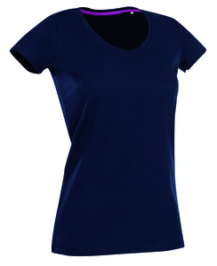 Stedman STE9710 - T-shirt con collo a V da donna CLAIRE Marina Blue