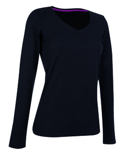 Stedman STE9720 - T-shirt manica lunga da donna CLAIRE Black Opal