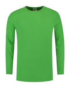 Lemon & Soda LEM1265 - T-shirt Crewneck cot/elast LS for him Verde lime
