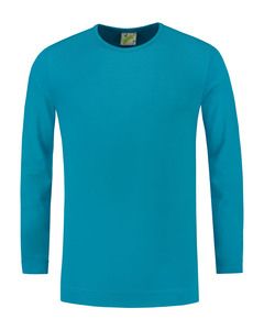 Lemon & Soda LEM1265 - T-shirt Crewneck cot/elast LS for him Turchese