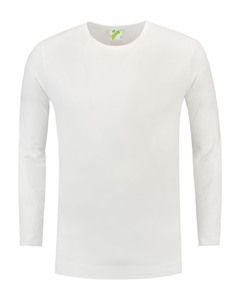 Lemon & Soda LEM1265 - T-shirt Crewneck cot/elast LS for him Bianco