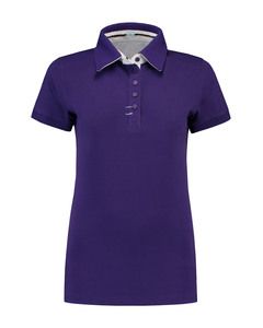 Lemon & Soda LEM3560 - Polo Contrast Cot/Elast Ss donna Purple/WH