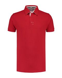 Lemon & Soda LEM3562 - Polo Contrast Cot/Elast Ss uomo Red/WH