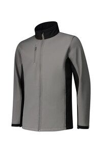 Lemon & Soda LEM4800 - Abbigliamento da lavoro softshell con giacca Pearl Grey/BK