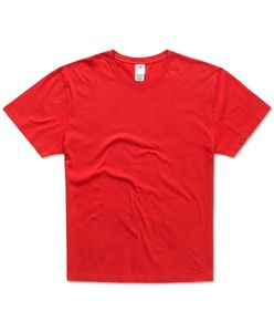Stedman STE2020 - T-shirt con girocollo da uomo ORGANIC Scarlet Red