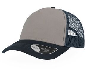 Atlantis AT180 - Berretto da rapper in tela di cotone Grey / Navy / Navy