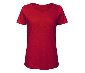 B&C BC047 - TW047 T-Shirt Filo Grosso Donna Chic Red