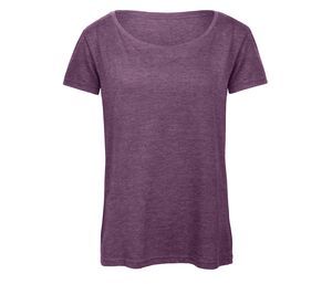 B&C BC056 - Maglietta Tri-Blend da donna Heather Purple