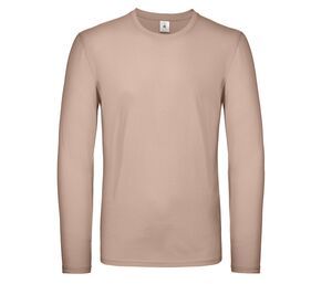 B&C BC05T - T-shirt da uomo a maniche lunghe Millenial Pink