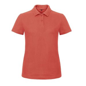 B&C BCI1F - Polo Donna Manica Corta Pixel Coral