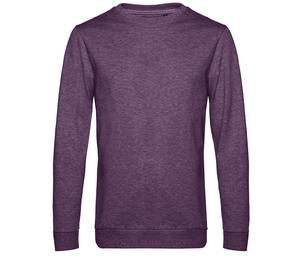 B&C BCU01W - Felpa a collo rotondo # Heather Purple