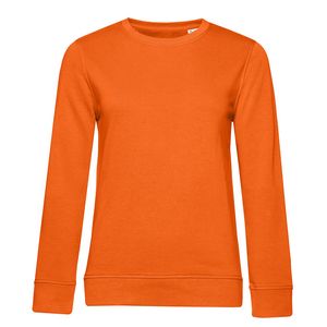 B&C BCW32B - Felpa a collo rotondo bio da donna Pure Orange