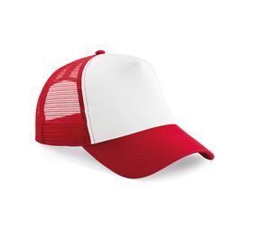 Beechfield BF640 - Cappello Stile Snapback Classic Red / White