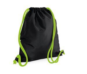 Bag Base BG110 - Borsa Da Palestra Premium Black/ Lime Green