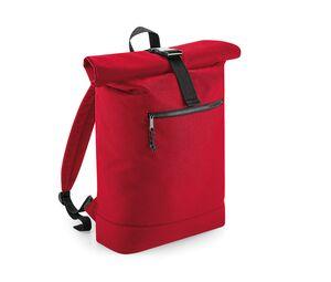Bag Base BG286 - Zaino con cerniera a rullo in materiali riciclati Classic Red