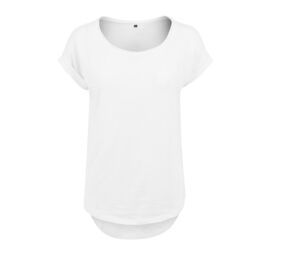 Build Your Brand BY036 - T-shirt con retro lungo White