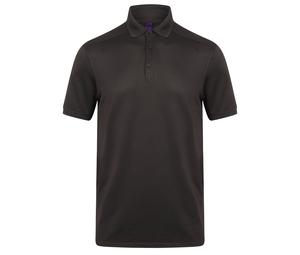 Henbury HY460 - Polo da uomo in poliestere elasticizzato Grigio scuro