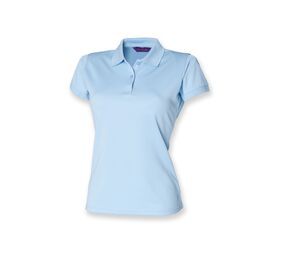 Henbury HY476 - Polo da donna traspirante Blu chiaro