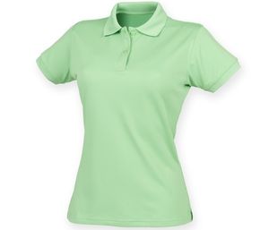 Henbury HY476 - Polo da donna traspirante Lime Green