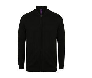 Henbury HY718 - Cardigan stile bomber Black