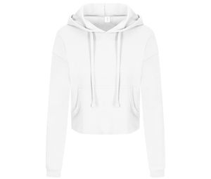 AWDIS JH016 - Felpa corta da donna Arctic White