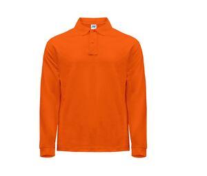 JHK JK215 - Polo uomo a maniche lunghe Arancio