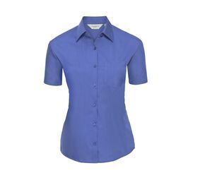 Russell Collection JZ35F - Camicia da donna in popeline