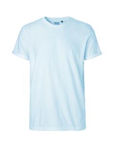 Neutral O61001 - T-shirt aderente da uomo Blu chiaro