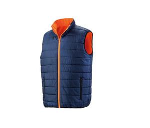 Result RS332 - Giacca a vento reversibile Fluorescent Orange/Navy