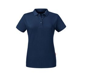 Russell RU508F - Shirt da polo biologica da donna Blu oltremare
