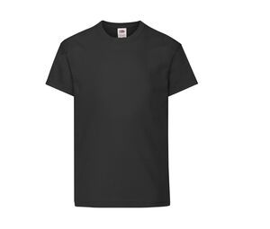 Fruit of the Loom SC1019 - T-shirt a maniche corte per bambini Black