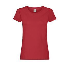 Fruit of the Loom SC1422 - T-shirt girocollo da donna Rosso